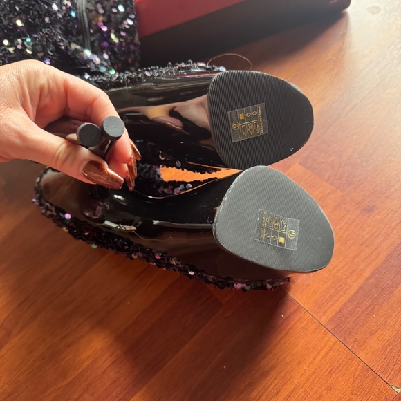 Thigh high sequins pleaser boots size 9 - Picture 2 of 2